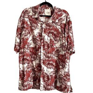 Tasso Elba Island Silk Linen Hawaiian Shirt Mens Size 2XL